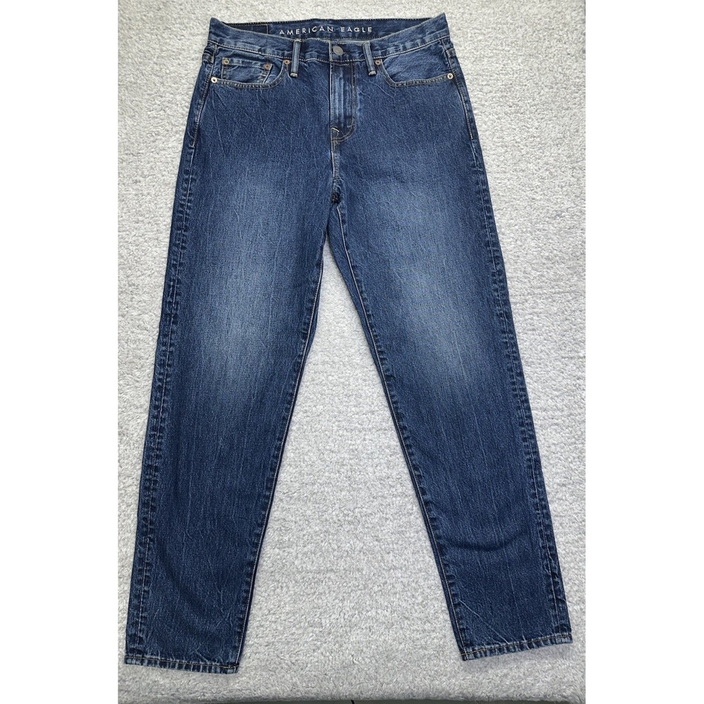 American Eagle Men's Skater Jeans 30x34 Denim Blue Comfort Casual